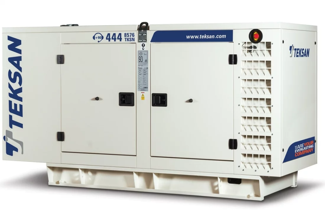 Дизельный генератор Teksan TJ630DW5C в кожухе